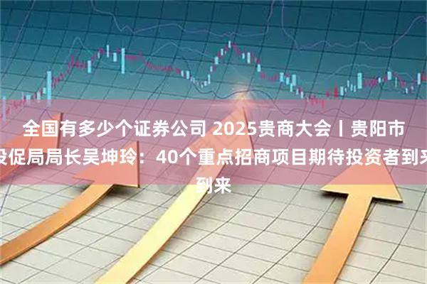 全国有多少个证券公司 2025贵商大会丨贵阳市投促局局长吴坤玲：40个重点招商项目期待投资者到来